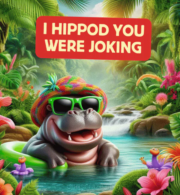 115 Hippopotamus Puns That Are Un-bubble-ievable! 2 Funny Hippopotamus Puns