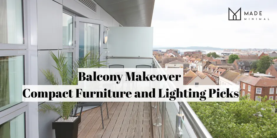 Balcony Makeover Compact Furniture and Lighting Picks