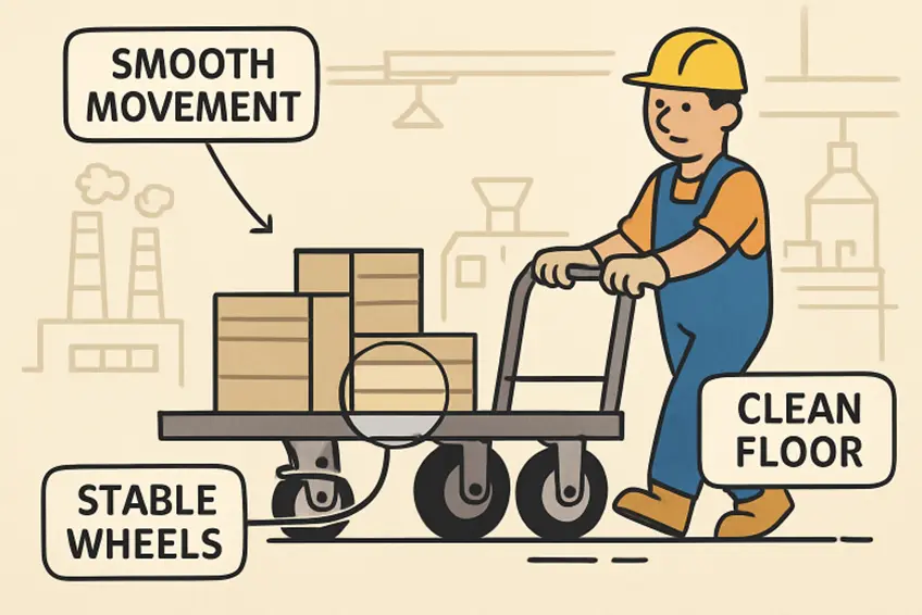 How Casters Enhance Safety on Factory Floors